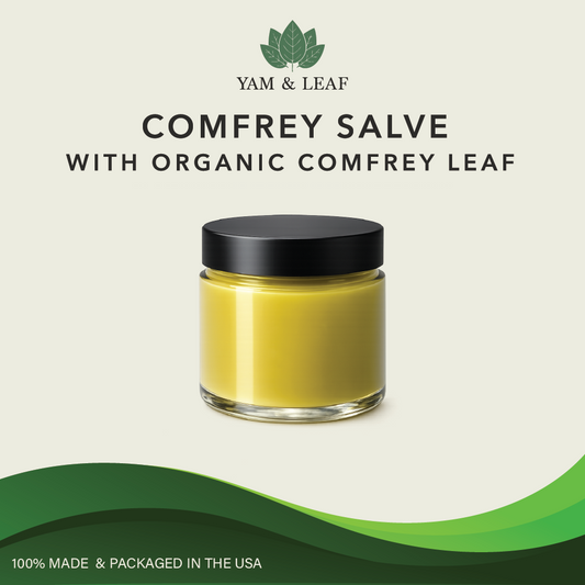 Organic Comfrey Salve | Bulk White Label Private Label | Wholesale Jars